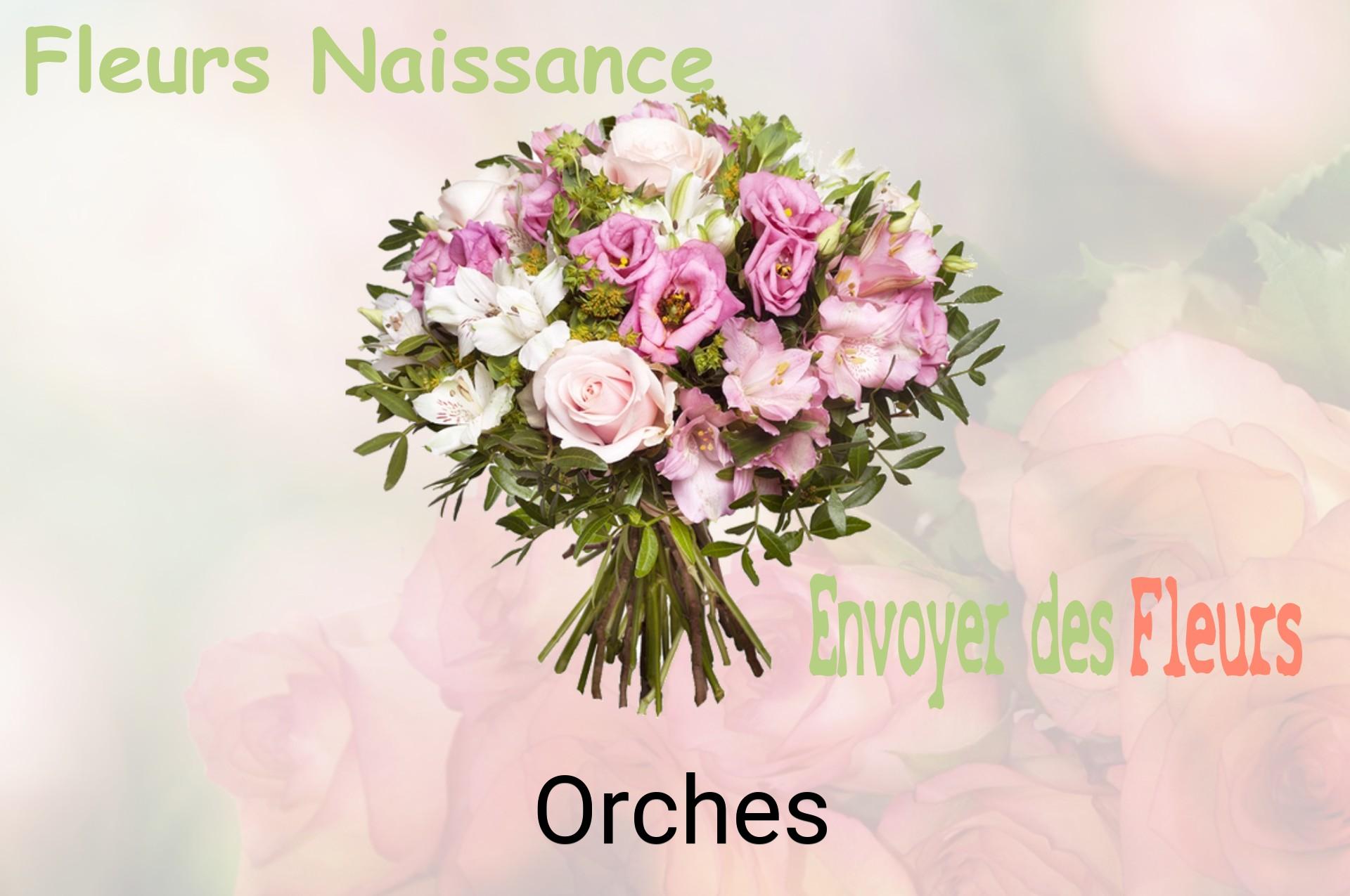 Bouquet de fleurs de naissance livré à Orches
